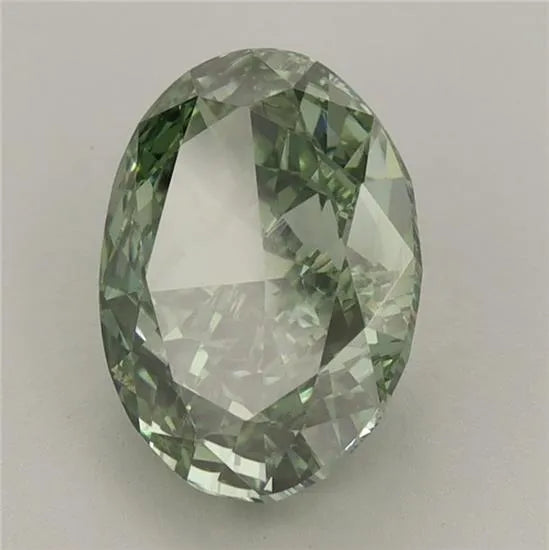 2.62ct Oval Lab Grown Diamond (Colour Fancy Vivid Green, Clarity VS2, IGI Certified)