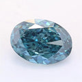 2.63ct Oval Lab Grown Diamond (Colour Fancy Deep Blueish Green, Clarity VS1, IGI Certified)