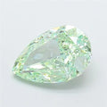 2.63ct Pear Lab Grown Diamond (Colour Fancy Vivid Green, Clarity VVS2, IGI Certified)