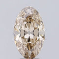 2.69ct Oval Lab Grown Diamond (Colour Fancy Light Brown, Clarity VVS2, IGI Certified)