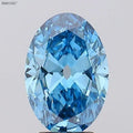 2.70ct European cut Lab Grown Diamond (Colour Fancy Vivid Blue, Clarity VS1, Uncertified)