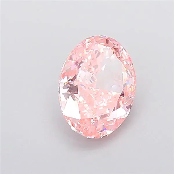 2.70ct Oval Lab Grown Diamond (Colour Fancy Vivid Pink, Clarity VVS2, IGI Certified)