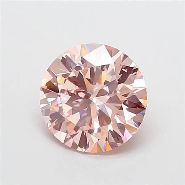 2.70ct Round Lab Grown Diamond (Colour Fancy Intense Pink, Clarity VVS2, Cut ID, IGI Certified)