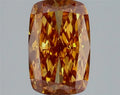 2.71ct Cushion modified Lab Grown Diamond (Colour Fancy Vivid Brown Orange, Clarity VS1, IGI Certified)
