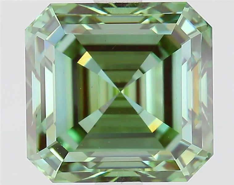 2.81ct Asscher Lab Grown Diamond (Colour Fancy Vivid Green, Clarity VS1, IGI Certified)