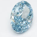 2.86ct Oval Lab Grown Diamond (Colour Fancy Vivid Blue, Clarity VS1, IGI Certified)
