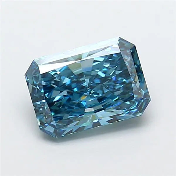 2.91ct Radiant Lab Grown Diamond (Colour Fancy Vivid Blue, Clarity VS1, IGI Certified)