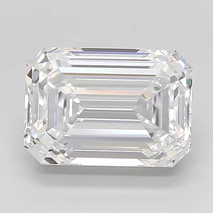 2.92ct Emerald Lab Grown Diamond (Colour D, Clarity IF, Cut EX, IGI Certified)