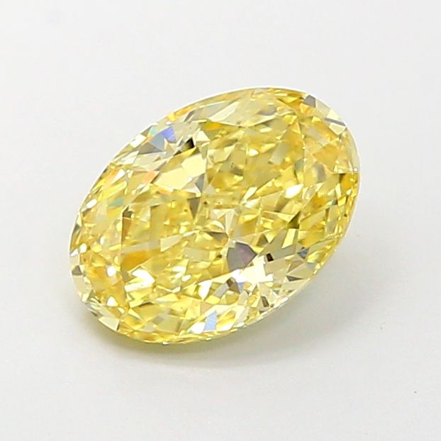 Oval 1.18 ct Fancy Intense Yellow VS1 VG VG None
