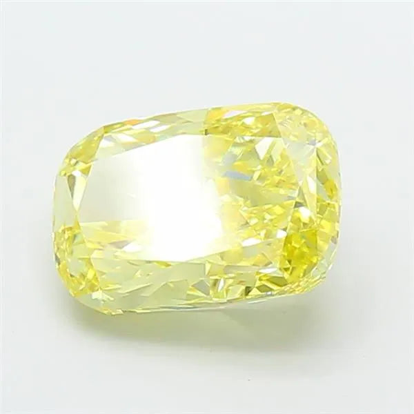 3.00ct Cushion modified Lab Grown Diamond (Colour Fancy Intense Yellow, Clarity VS1, IGI Certified)