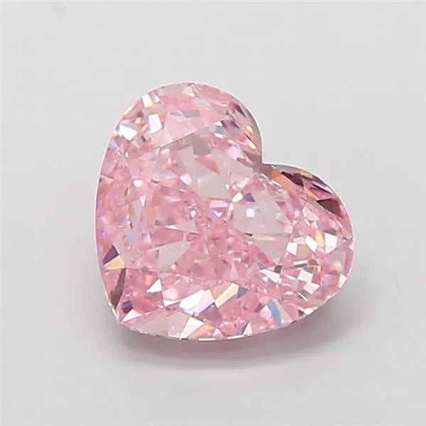 3.00ct Heart Lab Grown Diamond (Colour Fancy Vivid Pink, Clarity VS1, IGI Certified)