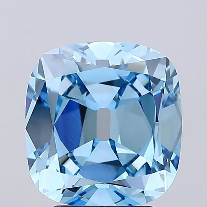 3.00ct Old miner Lab Grown Diamond (Colour Fancy Vivid Blue, Clarity VS1, Cut EX, Uncertified)