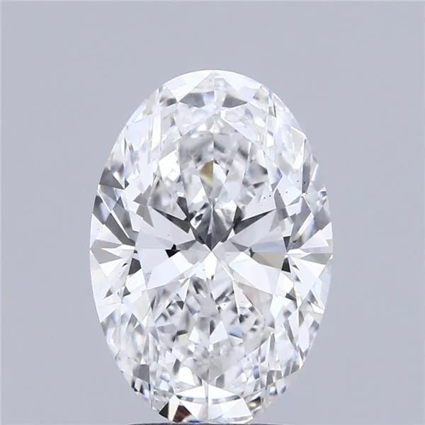 3.00ct Oval Lab Grown Diamond (Colour D, Clarity VS2, IGI Certified)