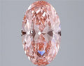 3.00ct Oval Lab Grown Diamond (Colour Fancy Vivid Pink, Clarity VS1, IGI Certified)