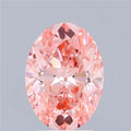 3.00ct Oval Lab Grown Diamond (Colour Fancy Vivid Pink, Clarity VS1, IGI Certified)