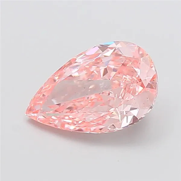 3.00ct Pear Lab Grown Diamond (Colour Fancy Vivid Pink, Clarity SI1, IGI Certified)
