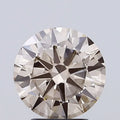 3.00ct Round Lab Grown Diamond (Colour Fancy Light Brown, Clarity VS2, Cut VG, IGI Certified)