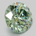 3.00ct Round Lab Grown Diamond (Colour Fancy Vivid Green, Clarity VS1, Cut ID, IGI Certified)