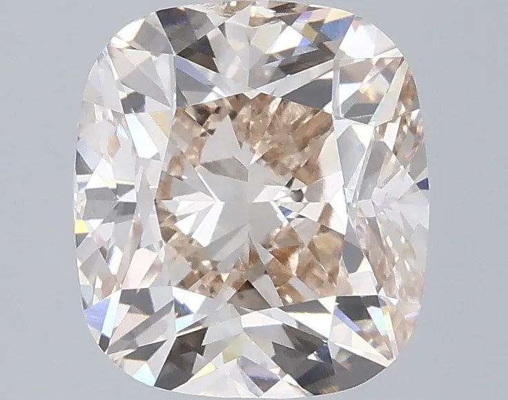 3.01ct Cushion modified Lab Grown Diamond (Colour Champagne, Clarity VS1, Cut EX, Uncertified)