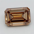 3.01ct Emerald Lab Grown Diamond (Colour Fancy Light Brown, Clarity VVS2, IGI Certified)