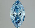3.01ct Marquise Lab Grown Diamond (Colour Fancy Vivid Blue, Clarity VVS2, IGI Certified)