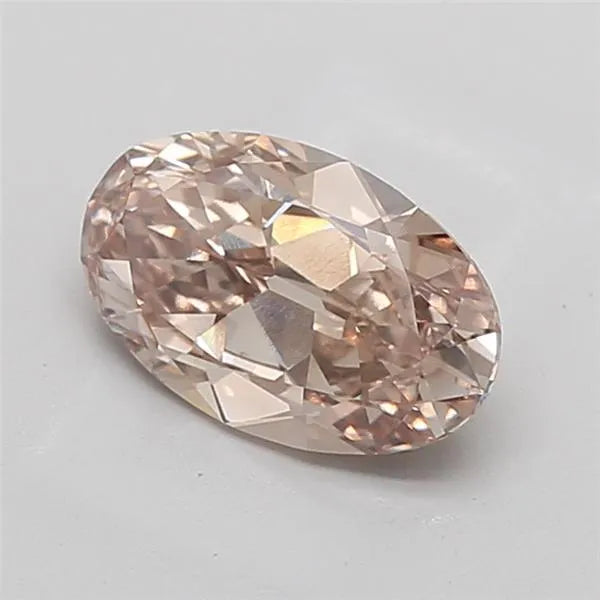 3.01ct Oval Lab Grown Diamond (Colour Champagne, Clarity VS1, Cut EX, Uncertified)