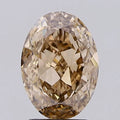 3.01ct Oval Lab Grown Diamond (Colour Fancy Brown, Clarity VS1, IGI Certified)