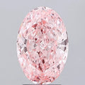 3.01ct Oval Lab Grown Diamond (Colour Fancy Vivid Pink, Clarity VS1, IGI Certified)