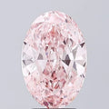 3.01ct Oval Lab Grown Diamond (Colour Fancy Vivid Pink, Clarity VVS2, IGI Certified)
