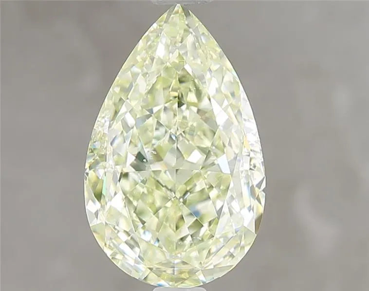 3.01ct Pear Natural Diamond (Colour Fancy Light Green, Clarity SI1, GIA Certified)