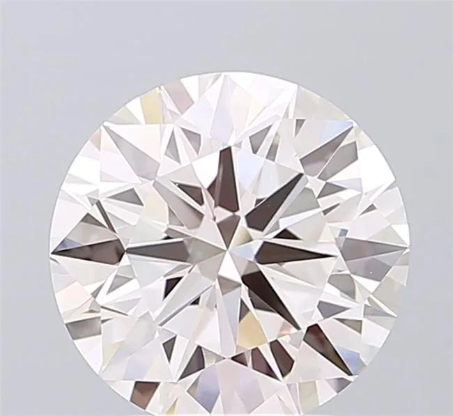 3.01ct Round Lab Grown Diamond (Colour Fancy Light Pink, Clarity VVS2, Cut ID, IGI Certified)