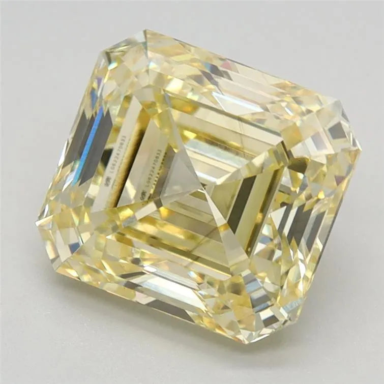 3.02ct Asscher Lab Grown Diamond (Colour Fancy Intense Yellow, Clarity VS2, IGI Certified)