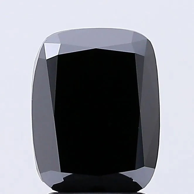 3.02ct Cushion brilliant Lab Grown Diamond (Colour Fancy Vivid Black, Clarity SI1, Uncertified)