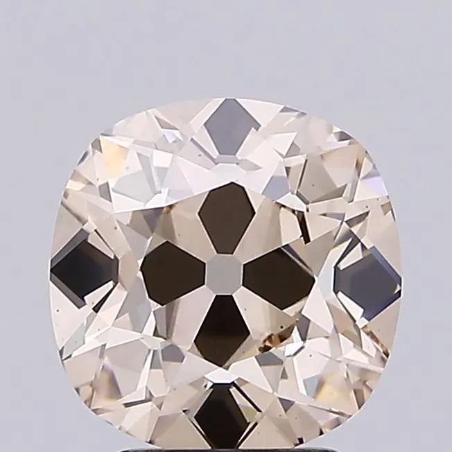 3.02ct Cushion modified Lab Grown Diamond (Colour Fancy Light Brown, Clarity VS1, IGI Certified)