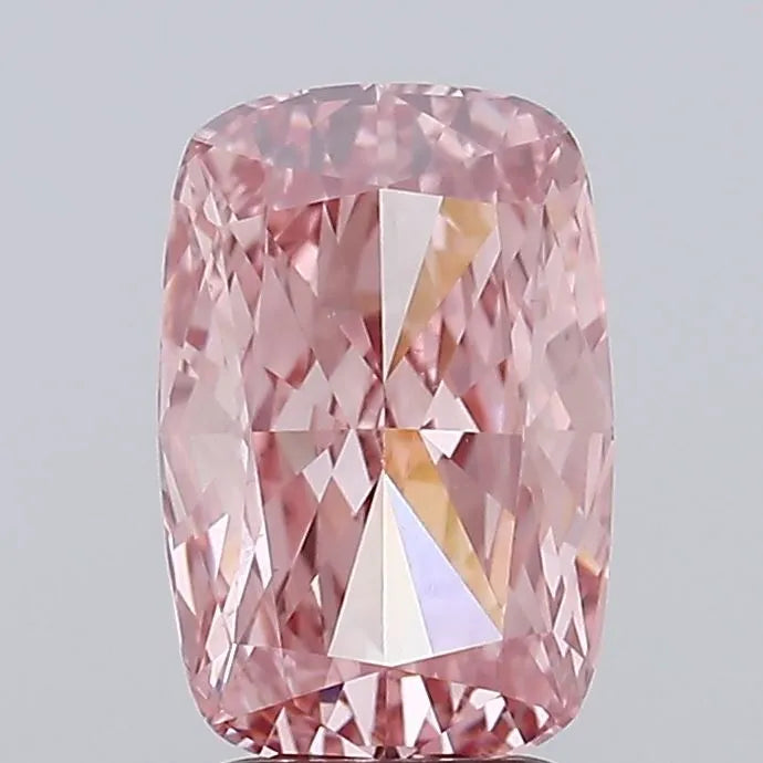 3.02ct Cushion modified Lab Grown Diamond (Colour Fancy Vivid Pink, Clarity VS1, IGI Certified)