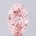 3.02ct Oval Lab Grown Diamond (Colour Fancy Vivid Pink, Clarity VS1, IGI Certified)