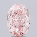 3.02ct Oval Lab Grown Diamond (Colour Fancy Vivid Pink, Clarity VS1, IGI Certified)