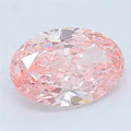 3.02ct Oval Lab Grown Diamond (Colour Fancy Vivid Pink, Clarity VS1, IGI Certified)