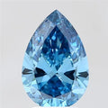 3.02ct Pear Lab Grown Diamond (Colour Fancy Vivid Blue, Clarity VS1, Uncertified)