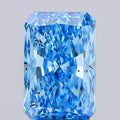 3.02ct Radiant Lab Grown Diamond (Colour Fancy Vivid Blue, Clarity SI1, IGI Certified)