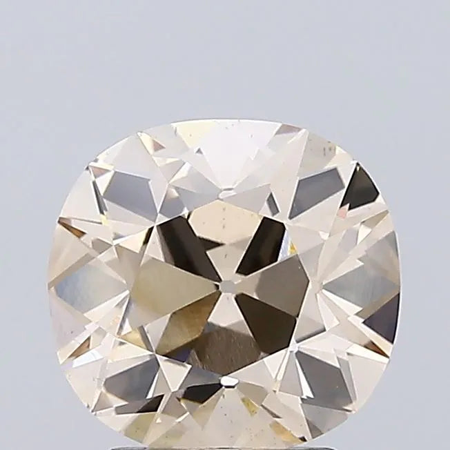 3.03ct Cushion modified Lab Grown Diamond (Colour Fancy Light Brown, Clarity VS1, IGI Certified)