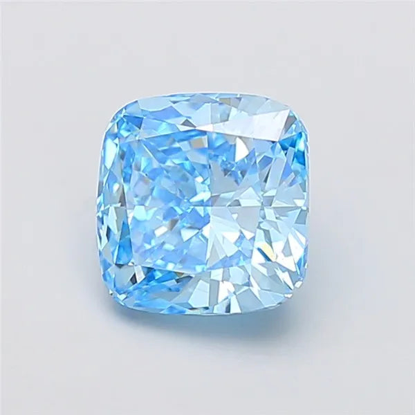 3.03ct Cushion modified Lab Grown Diamond (Colour Fancy Vivid Blue, Clarity VS2, IGI Certified)