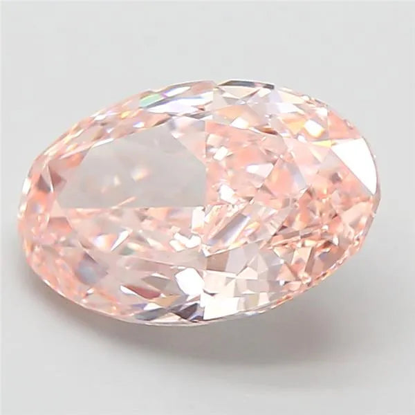 3.03ct Oval Lab Grown Diamond (Colour Fancy Intense Brownish Pink, Clarity VS1, IGI Certified)