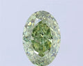 3.03ct Oval Lab Grown Diamond (Colour Fancy Vivid Green, Clarity VS2, IGI Certified)