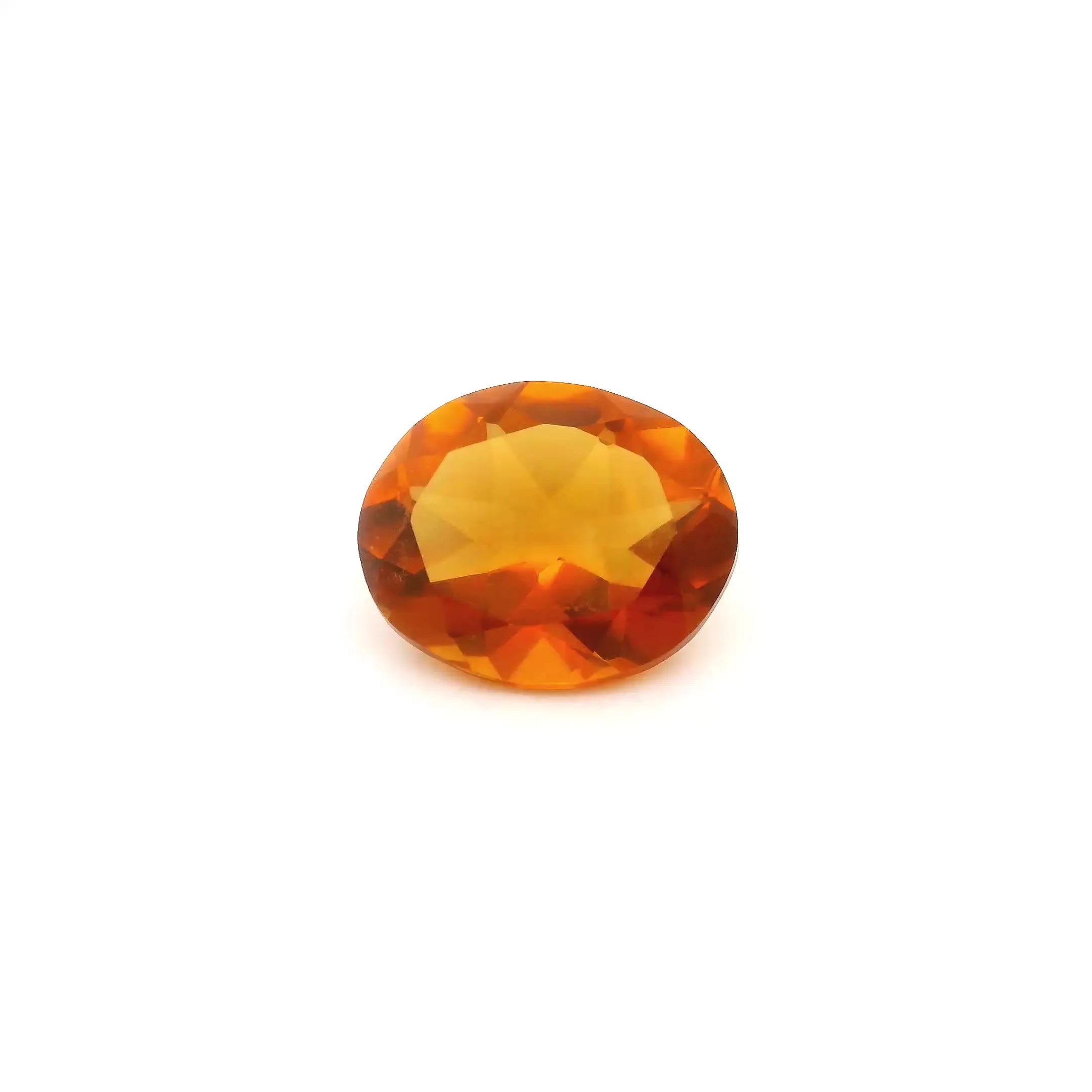 3.03ct Oval Natural Citrine (Colour Orange, Clarity Eye Clean, Cut Faceted)