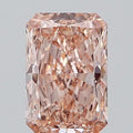 3.03ct Radiant Lab Grown Diamond (Colour Fancy Intense Orangey Pink, Clarity SI1, IGI Certified)
