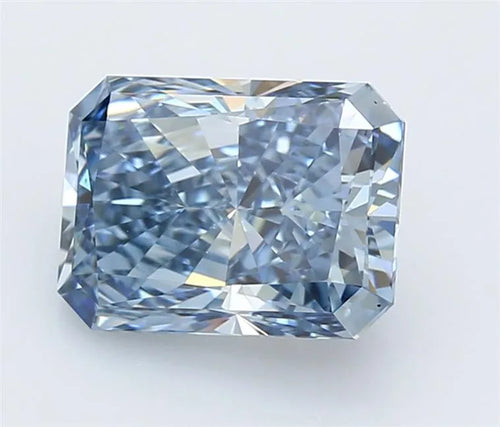 3.03ct Radiant Lab Grown Diamond (Colour Fancy Vivid Blue, Clarity VVS2, IGI Certified)