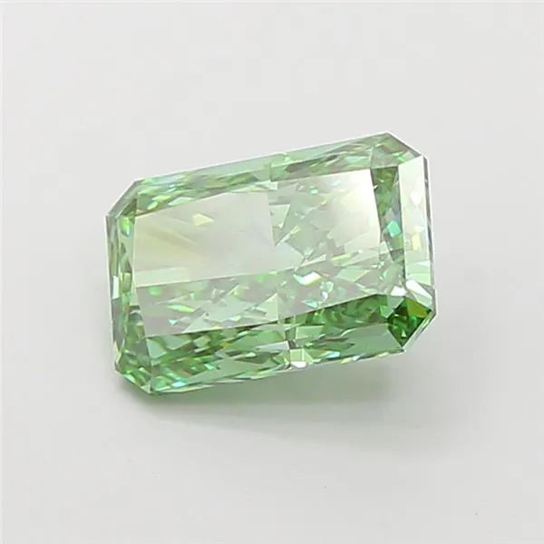 3.03ct Radiant Lab Grown Diamond (Colour Fancy Vivid Green, Clarity VS2, IGI Certified)
