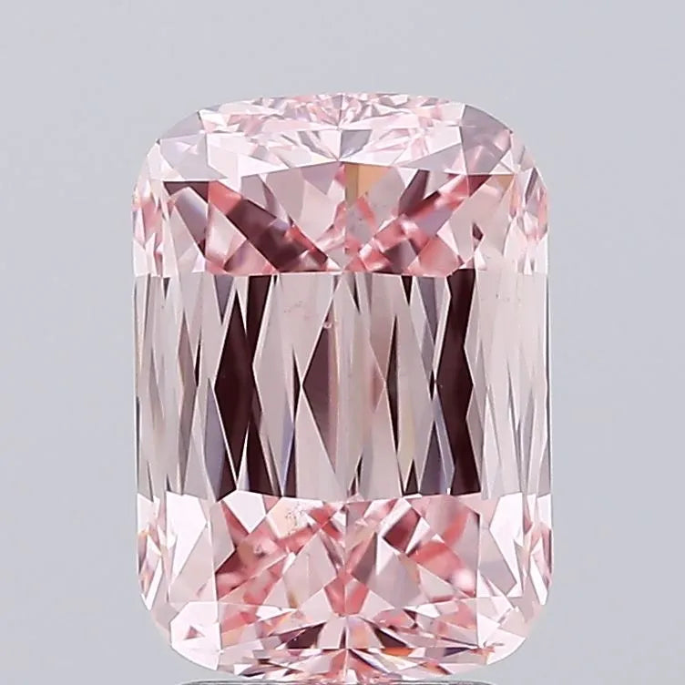 3.04ct Cushion modified Lab Grown Diamond (Colour Fancy Intense Pink, Clarity VS2, IGI Certified)