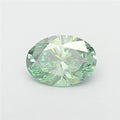 3.04ct Oval Lab Grown Diamond (Colour Fancy Vivid Green, Clarity SI1, IGI Certified)